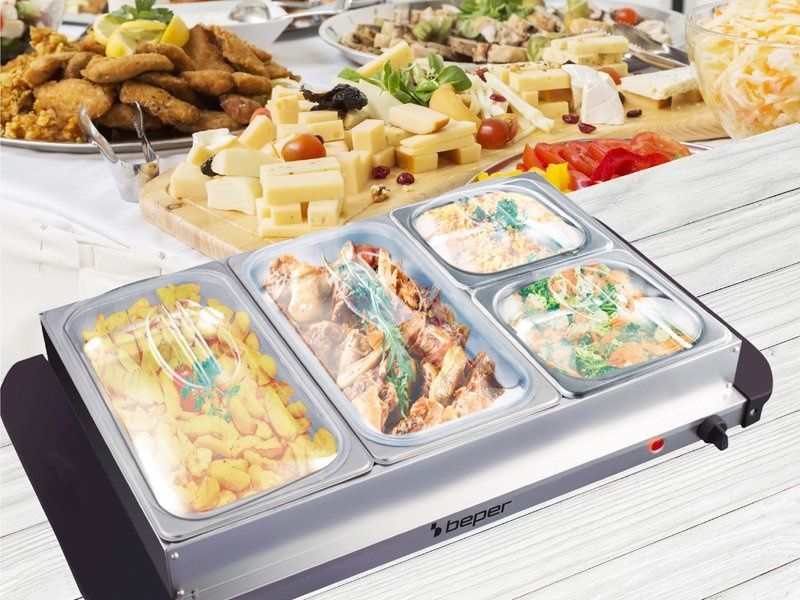 Beper  поддържане на храната топла,300W, 4 подвижни отделения