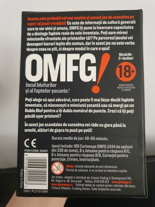 Joc de societate OMFG! (In limba romana)