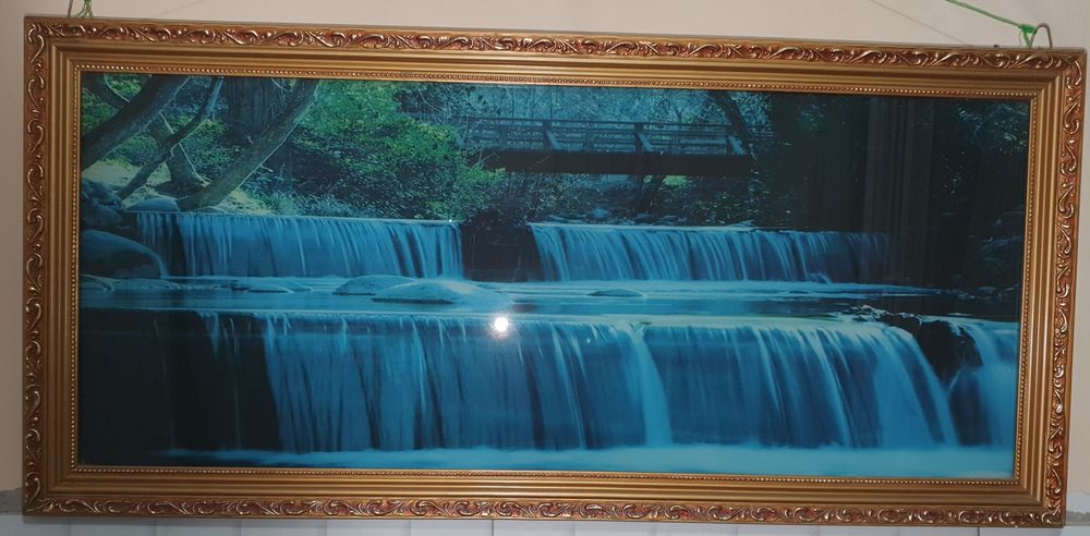 Настенная картинка в хорошем состоянии. Размер 95×45