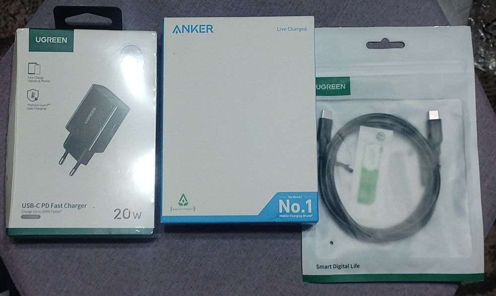 Без конкуренция!Anker NANO powerbank + 20W зарядно Ugreen,само заедно!