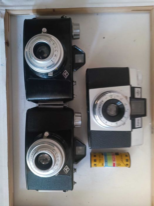 3 aparate AGFA Isoly , click I , Clik II