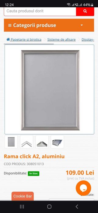 Rama poster click A2, scoala, foto, afise postere expozitii evenimente