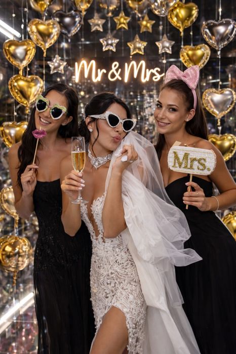 Cabina Foto Tip Oglindă + Decor Baloane pentru evenimentul tau