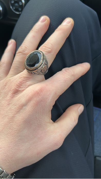 Мужской перстень 19размер идеал
