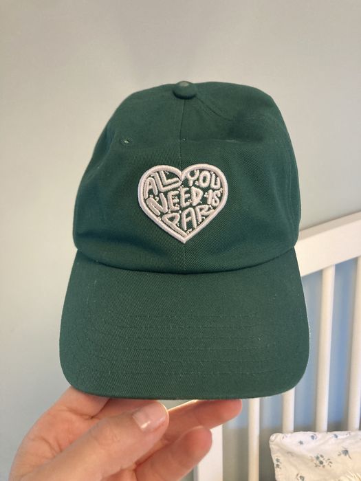 Зелена шапка с козирка Adidas