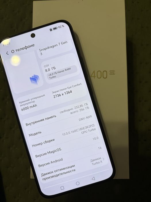 Продам хонор honor 400