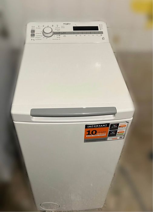 Пералня Whirlpool – горно зареждане, 7 кг, 6th Sense.