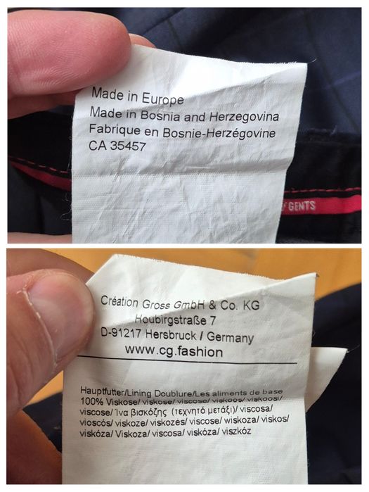 Pantaloni eleganți CG Club of Gents, Cedric Slim Fit, Lână, Bărbați -