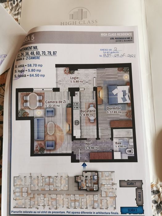 Apartament 2 camere  + parcare demisol +boxa- Strada postasului - Comp