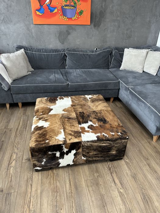 Табуретка от телешка кожа