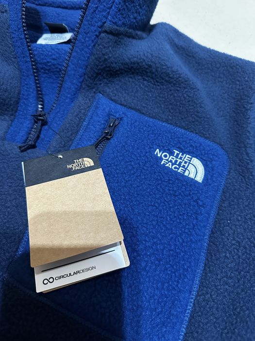 Оригинален полар The North Face Yumori 1/4 blue fleece – нов с етикети
