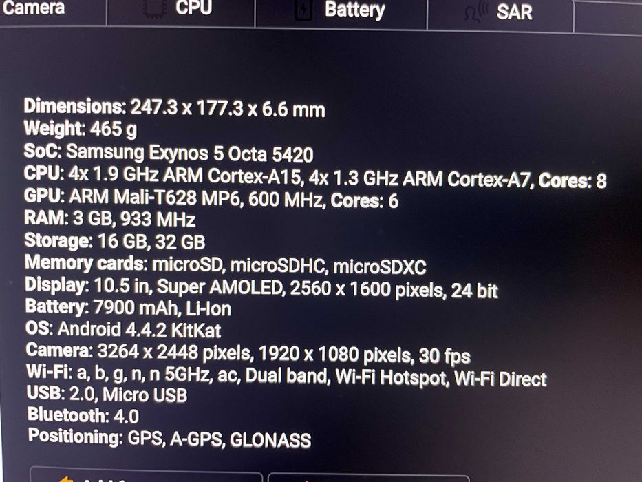 samsung galaxy tab s 10.5  андроид 11