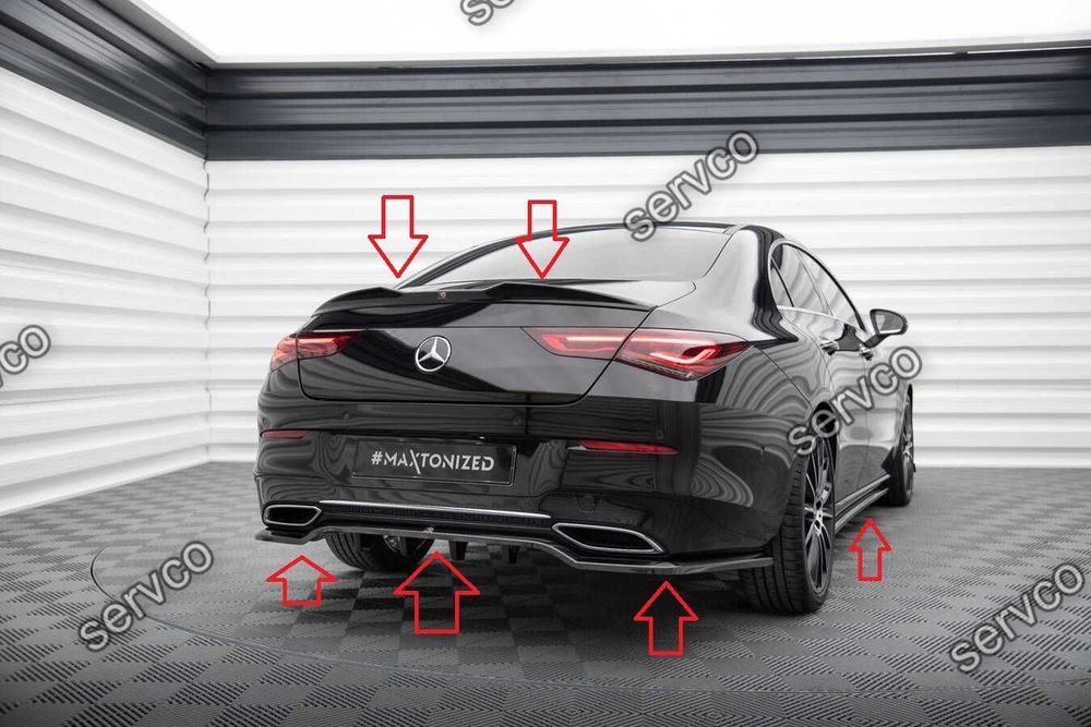 Pachet Body kit tuning Mercedes CLA C118 Coupe 2019- v1 Maxton Design