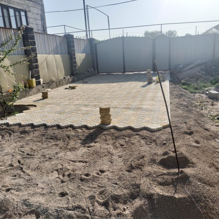 Укладка брусчатка бардюры