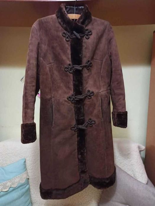 Haina blana naturala originala/ Eredeti természetes irha bunda
