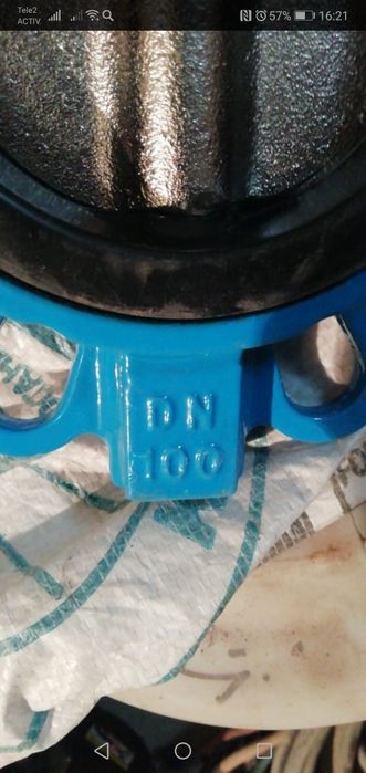 Затвор дисковый с пневмоприводом D 100