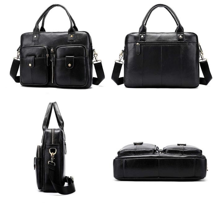 Сумка кожаная для ноутбука