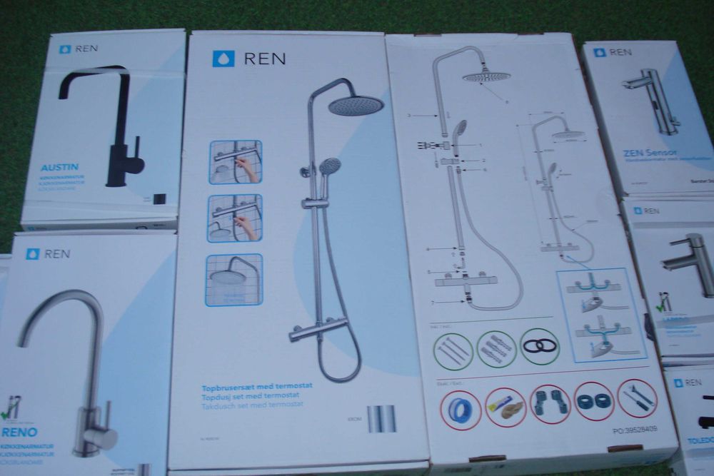 Coloana de dus REN si Geyser si baterii grohe