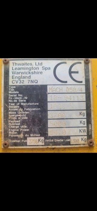 Dumper Thwaites 5 tone rotativ