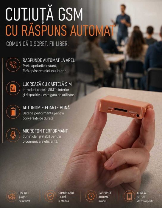 Dispozitiv GSM Casti de Copiat Sisteme de Copiat model Cutiuta si Mini Casca Copiat  japoneza MC3500