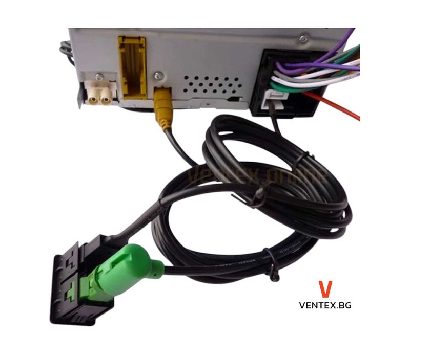 Удължител за вграждане за Volkswagen AUX и USB за RCD510 и RNS315
