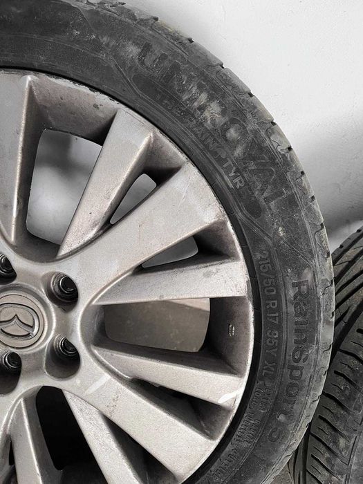 Set 4 jante originale aliaj Mazda 6 + 4 anvelope Uniroyal 215/50 R17
