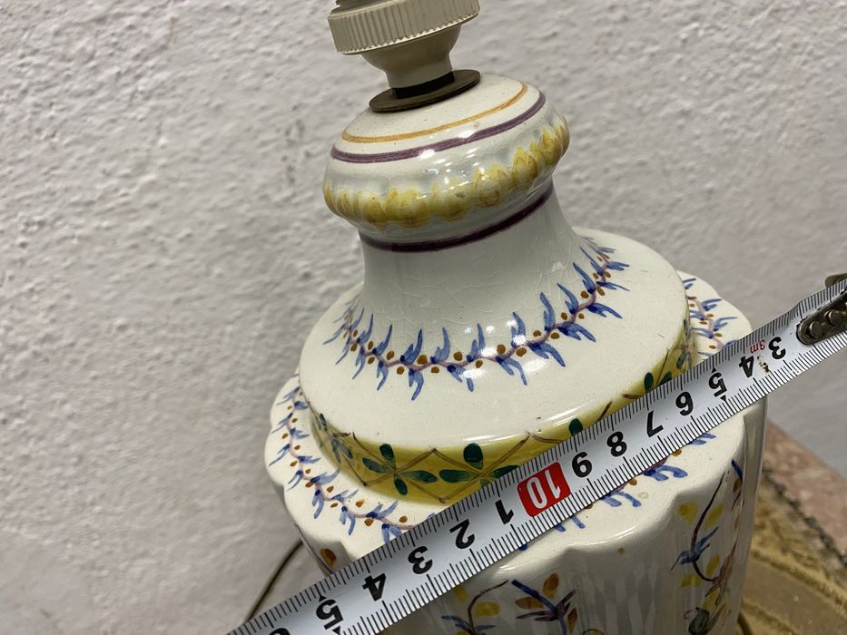 Голяма италианска лампа от порцелан