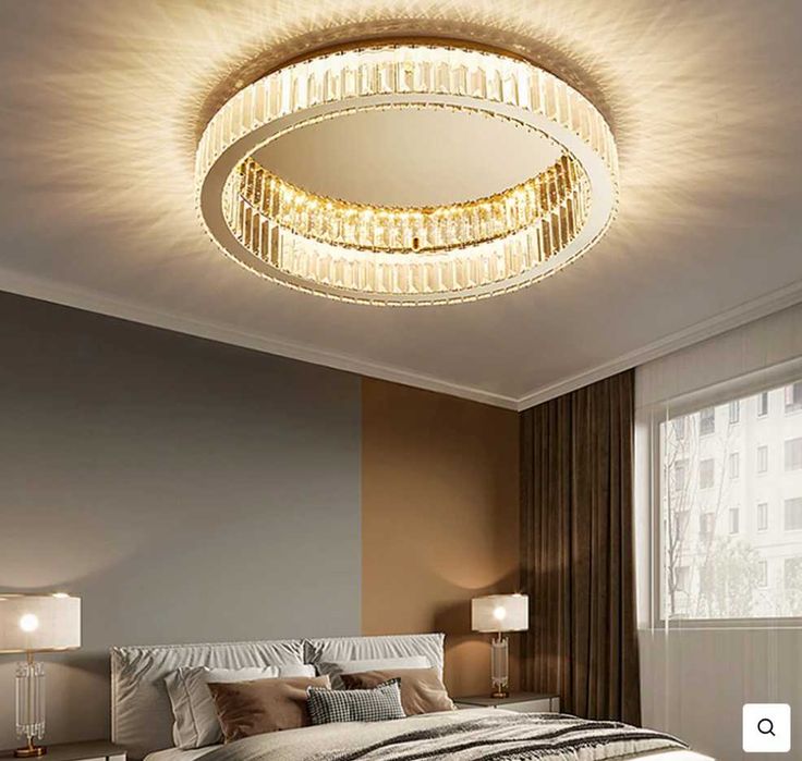 Lustra / Aplica de tavan rotundă creativa si moderna din cristal 60 cm