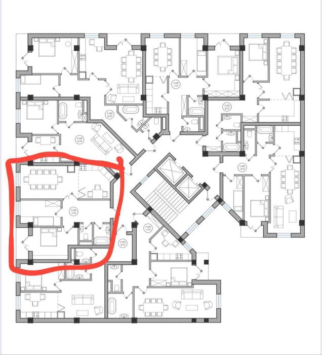 ЖК Binkat Шота Руставелли 2/1/16 (71м2) Срочно Коробка