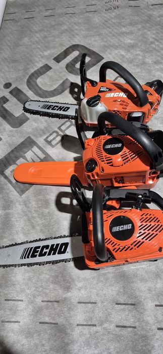 Echo drujba pe benzina, acumulator