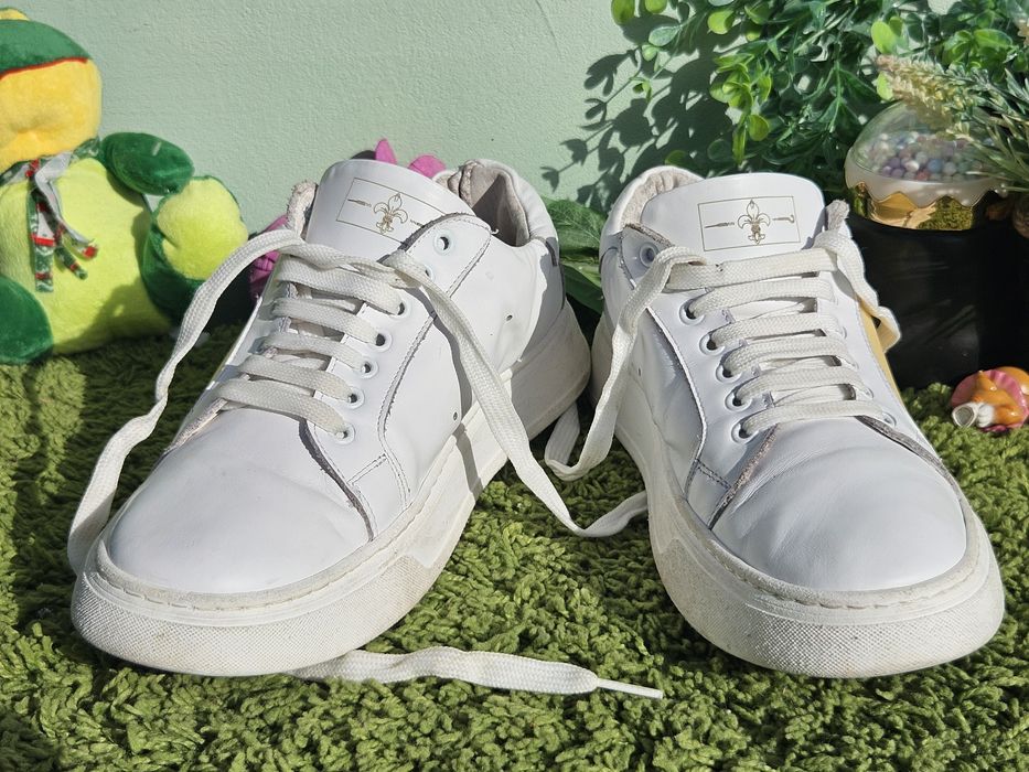 Италиански мъжки кецове от кожа N42