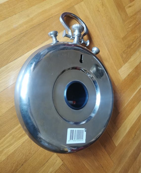 Винтидж часовник от неръждаема стомана стенен "49 Bond Street London"