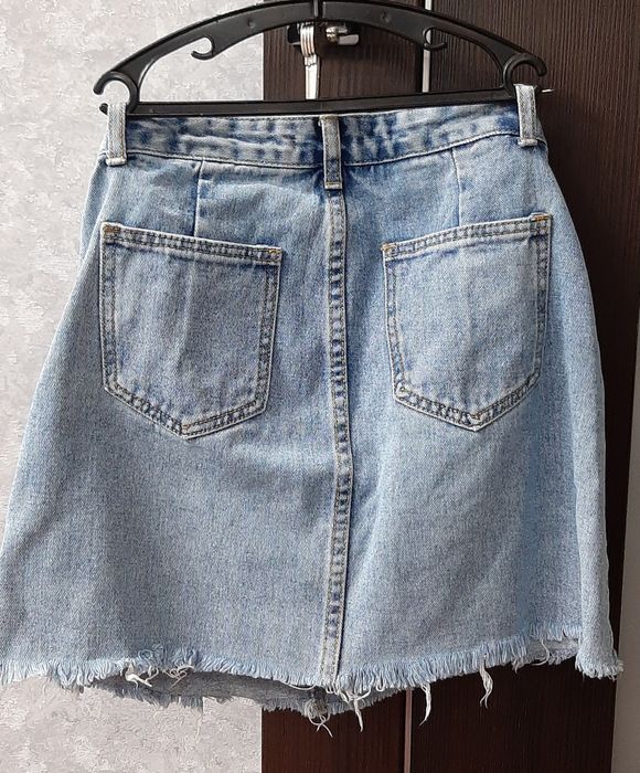 Юбки кожзам и джинсовая размер S