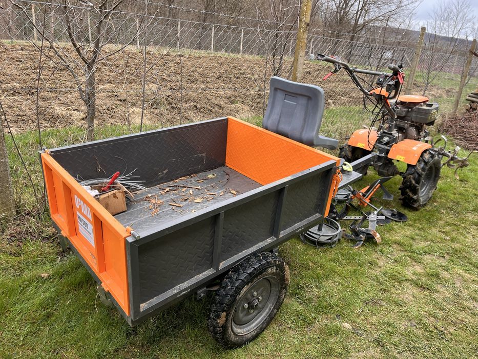 Motocultor Omac MC 12000-ED + remorcă + accesorii