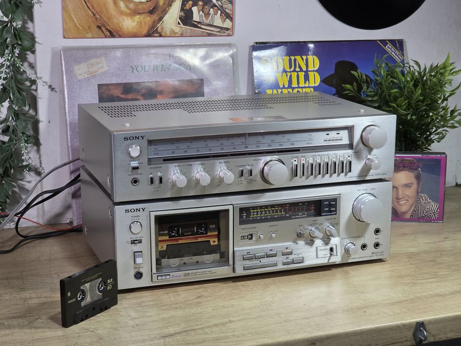 Sistem audio SONY ,receiver str-343L, casetofon deck tc-k71, 3 head