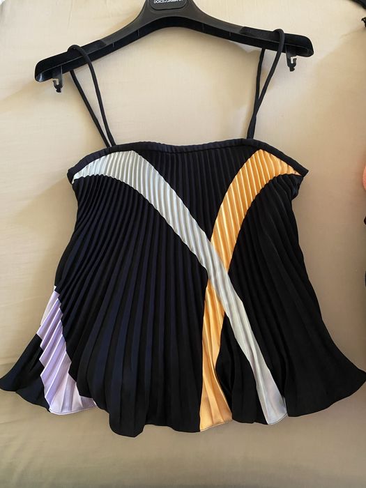 Плисиран топ Emporio Armani