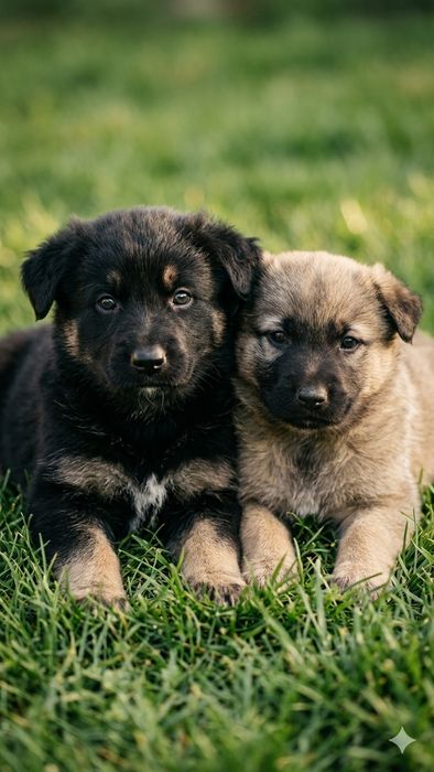 Щенки (метисы кавказской овчарки и некрупного алабая)