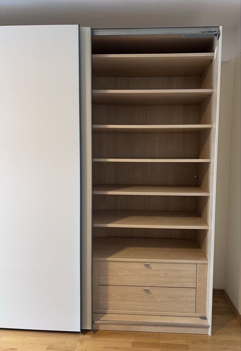 Rez/Dressing/Dulap 400/230/65 cm 4 usi culisante sticla alba mată