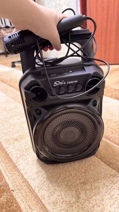 колонка и микрофон для караоке