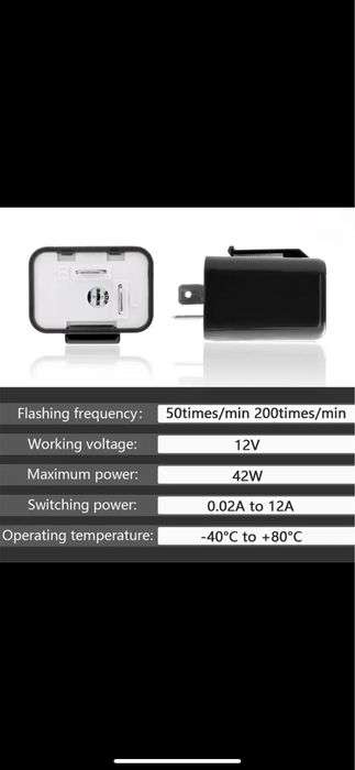 Releu semnalizare moto cu 2 pini pentru LED scuter atv