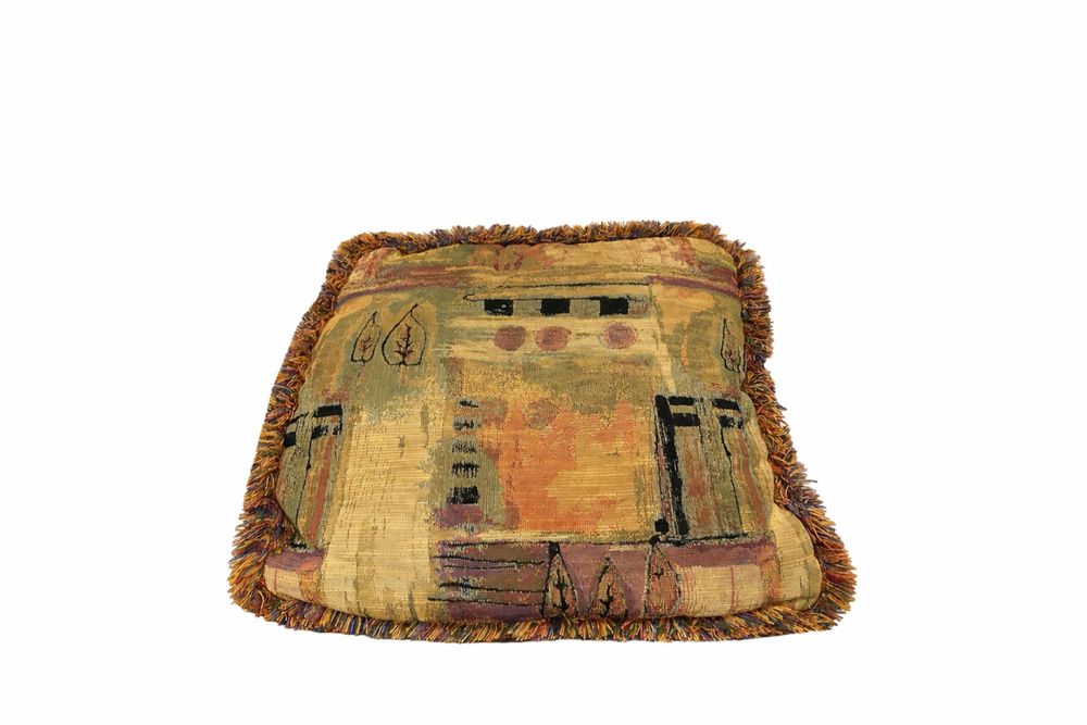 Декоративна възглавница гоблен Франция 1970 г