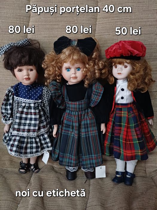 Păpuși porțelan 40/45 cm