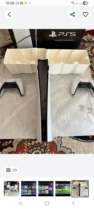 PS5 slim ideal o'yinlari bor 2 original djoystik bor karobka dakumenti