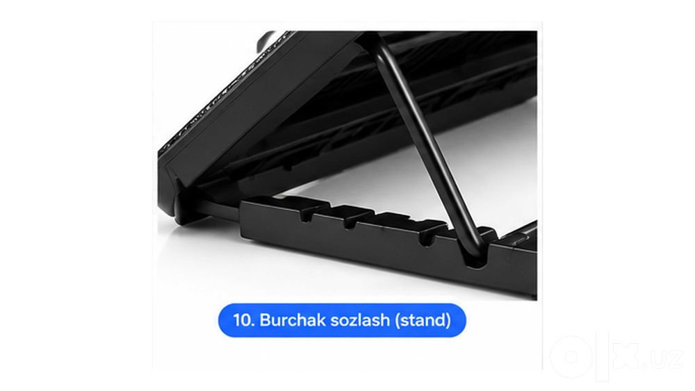 N99 Notebook Cooling Pad — Noutbuk uchun 2 ventilyatorli sovutkich