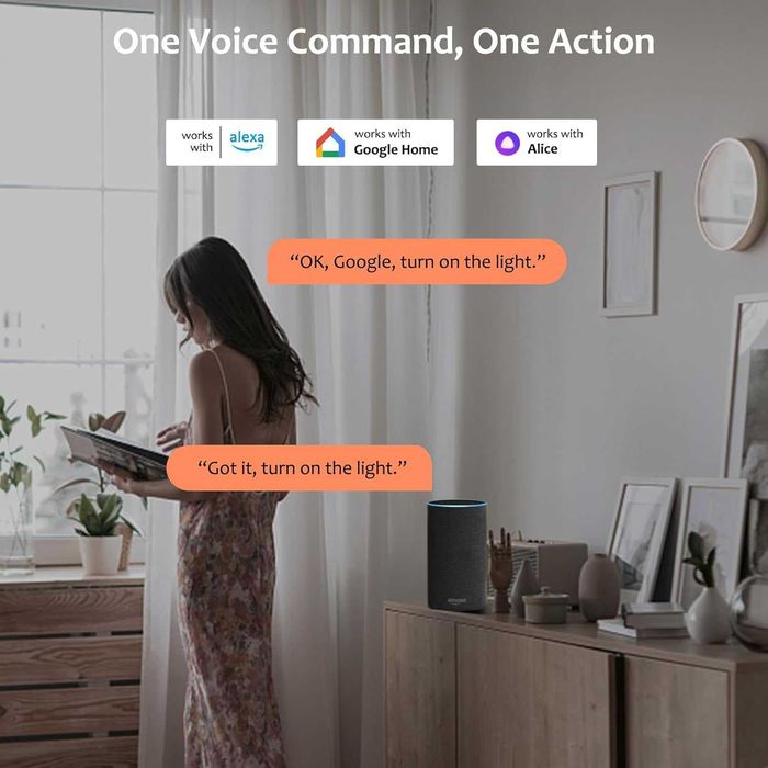Smart Switch Съвместим с Alexa, Google Home, Home Assistant