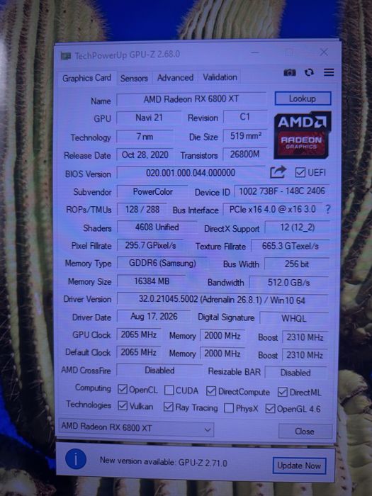 Vand rx 6800xt red dragon