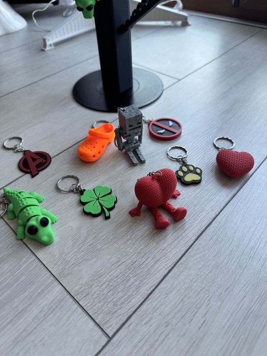 3D печат на играчки, ключодържатели и декорации за дома