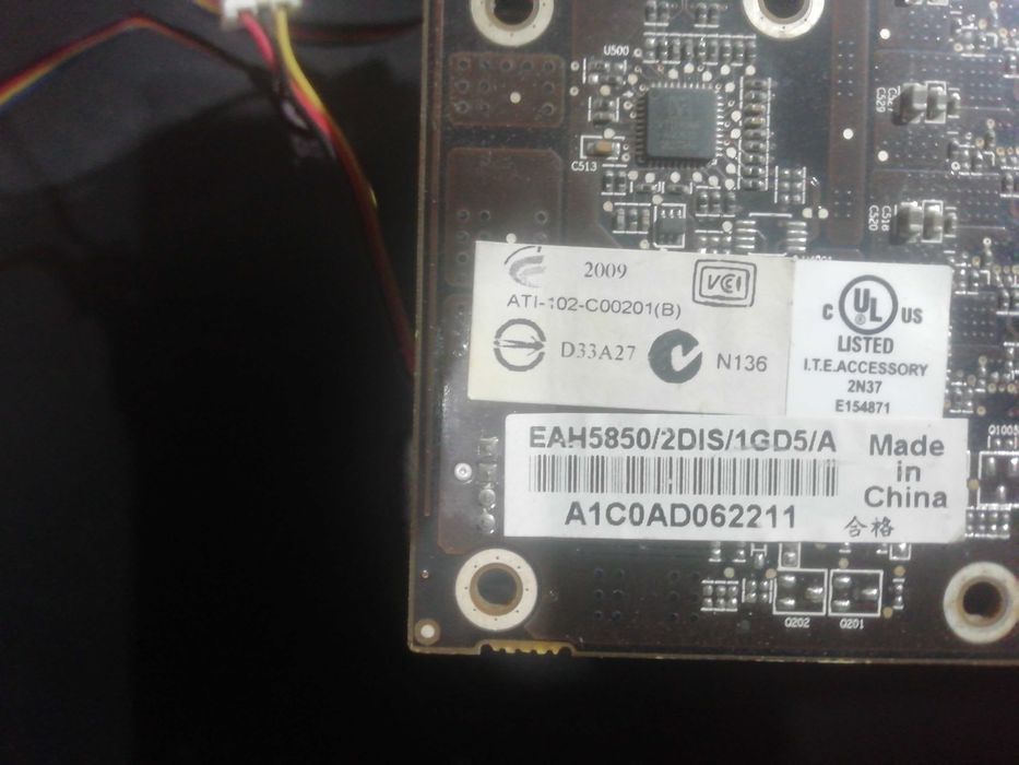 видеокарта ati radeon hd5850 1g