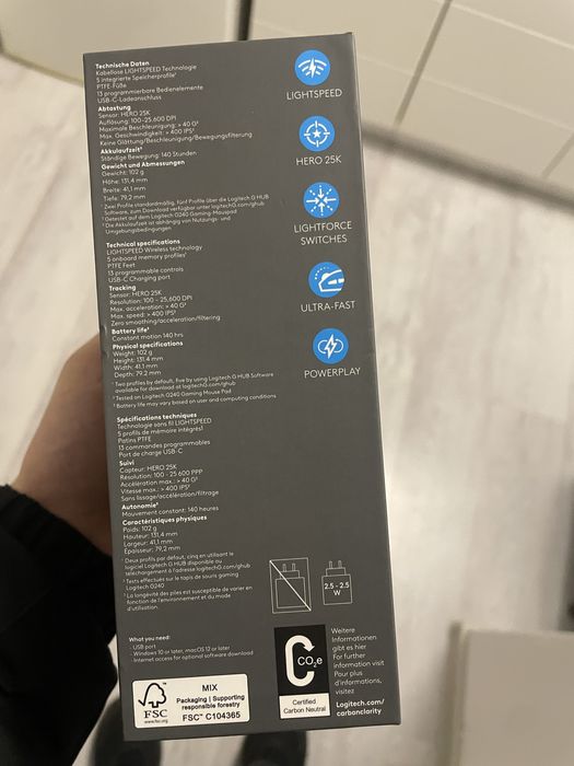 Logitech G502X Lightspeed