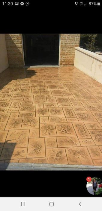 Beton amprentat!